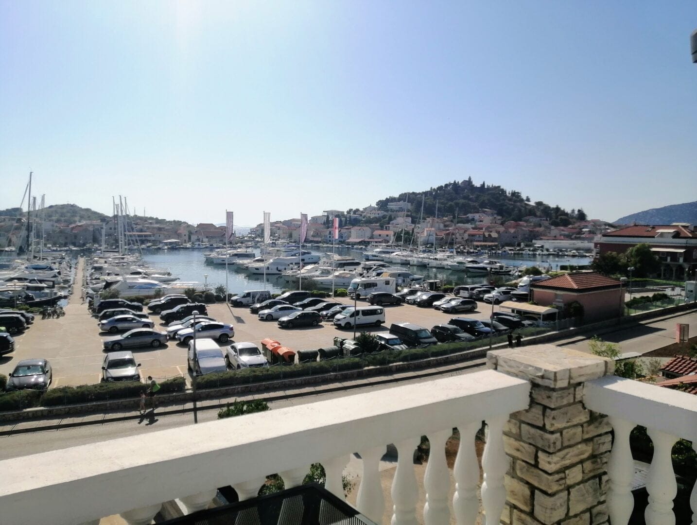 Apartment A3 (Tiho & Marija) - view from terrace at sea, marina and Tribunj