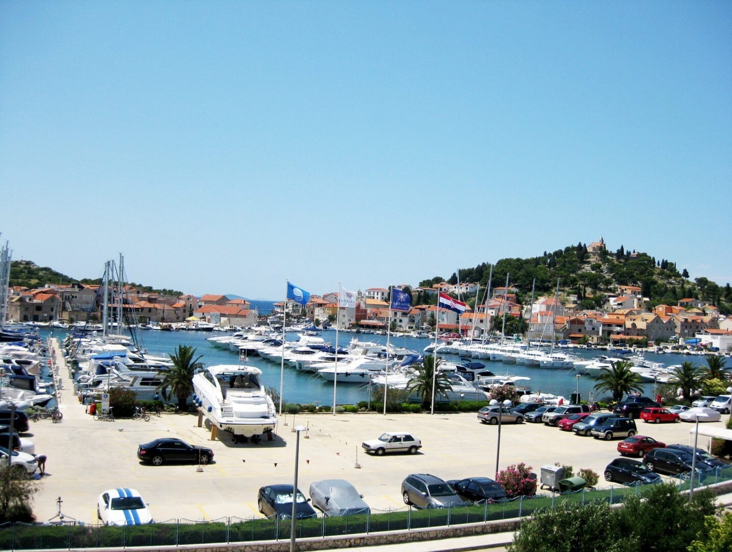 Apartment A4 (Tiho & Marija) - view from terrace at sea and Tribunj