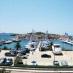 Apartment A4 (Tiho & Marija) - view from terrace at sea and Tribunj