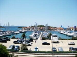 Apartment A4 (Tiho & Marija) - view from terrace at sea and Tribunj