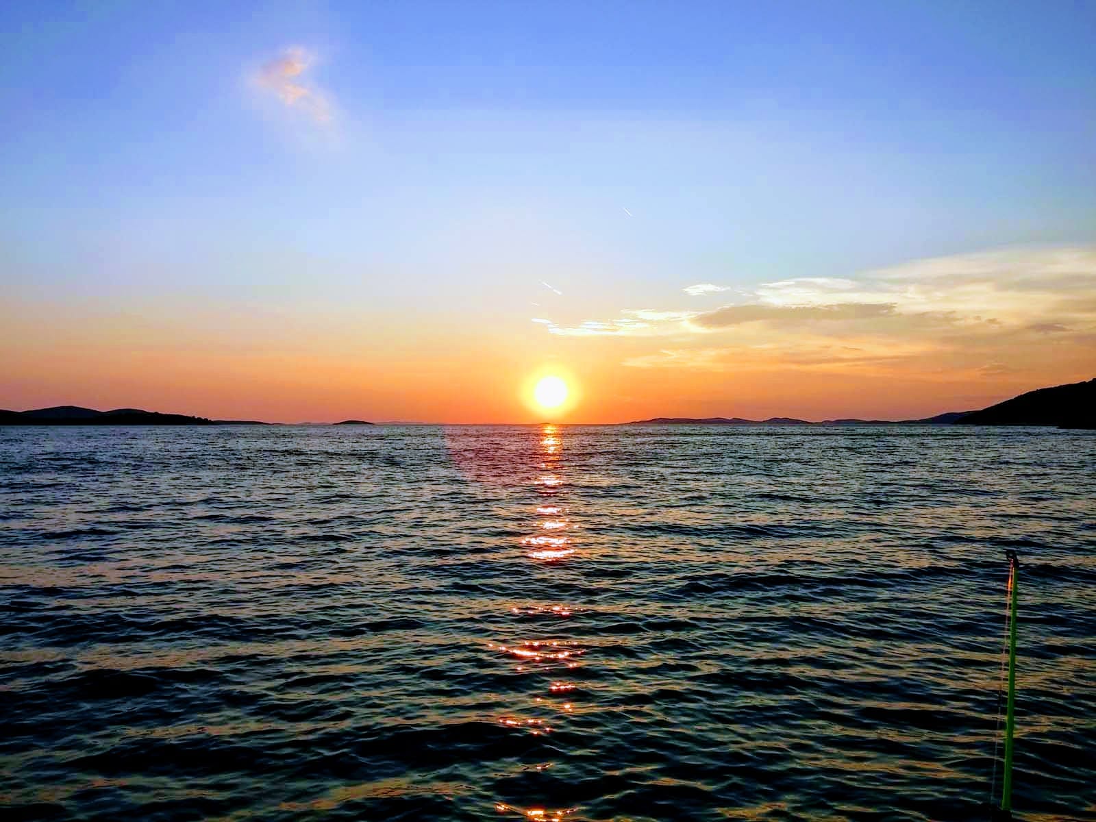 Sončni zahod na morju