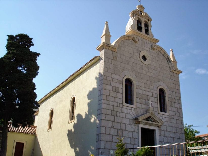 Tribunj - old bridge - church of the Great Lady