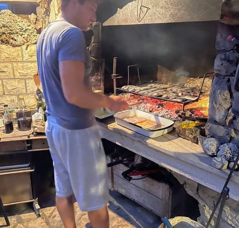 Comida - barbacoa de pescado